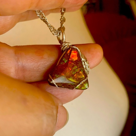 Ammonite Silver Pendant - Picture 1 of 4